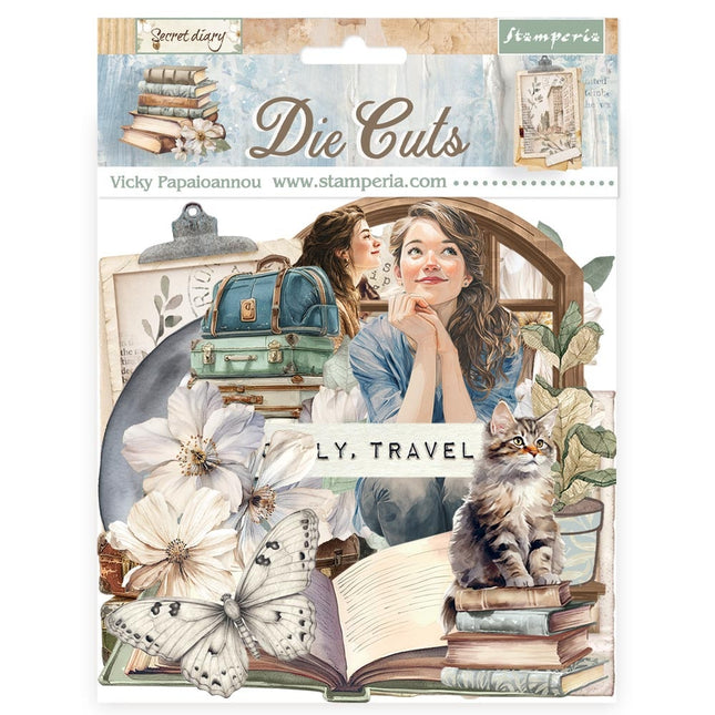 Die cuts assorted - Secret Diary