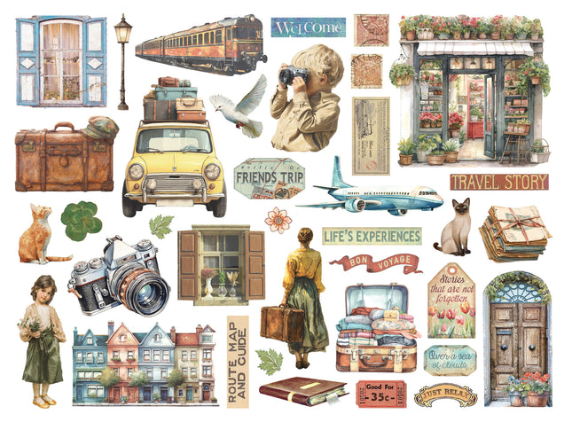 Die cuts assorted -  Art of Travelling