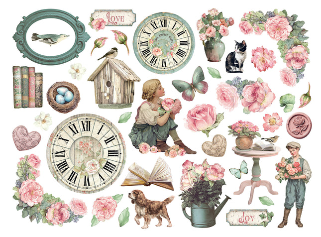 Printed decorative Die cuts for Art and Craft - House of Roses