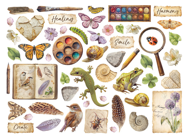 Printed decorative Die cuts for Art and Craft -  All Around