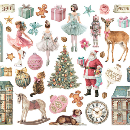 Printed decorative Die cuts for Art and Craft - Winter Magic