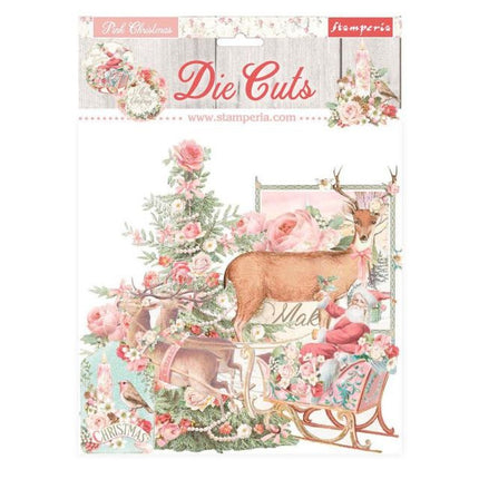 Die cuts assorted - Pink Christmas