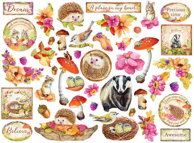 Die cuts assorted - Woodland