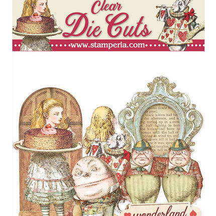 Clear Die cuts - Alice through the looking glass