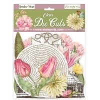 Clear Die cuts - Romantic Garden House