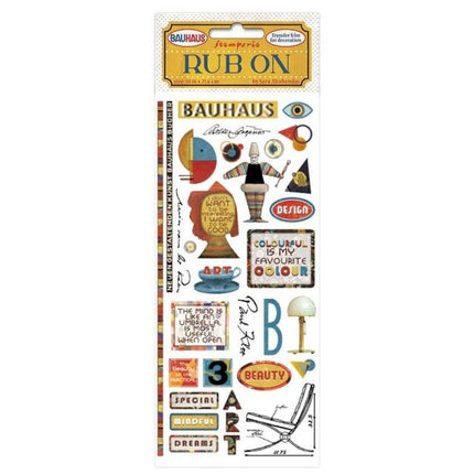 Rub-on cm 10,16x21,6 - Bauhaus