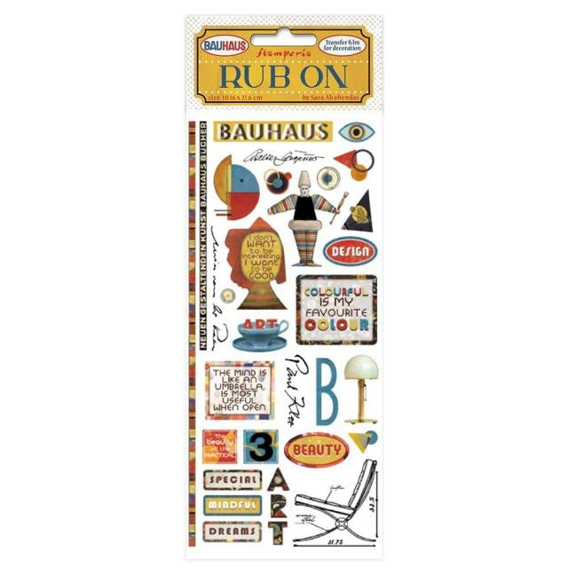 Rub-on cm 10,16x21,6 - Bauhaus