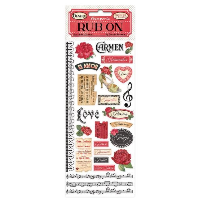 Rub-on cm 10,16x21,6 - Desire
