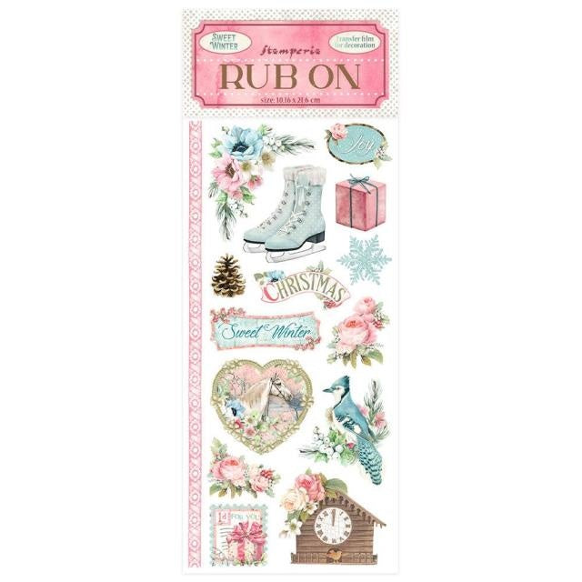 Rub-on cm 10,16x21,6 - Sweet winter