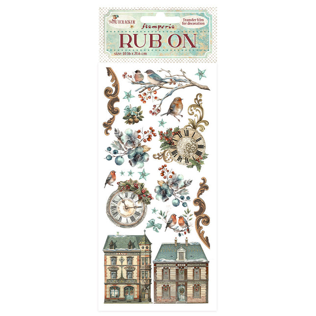 Rub-on cm 10,16x21,6 - The Nutcracker clocks