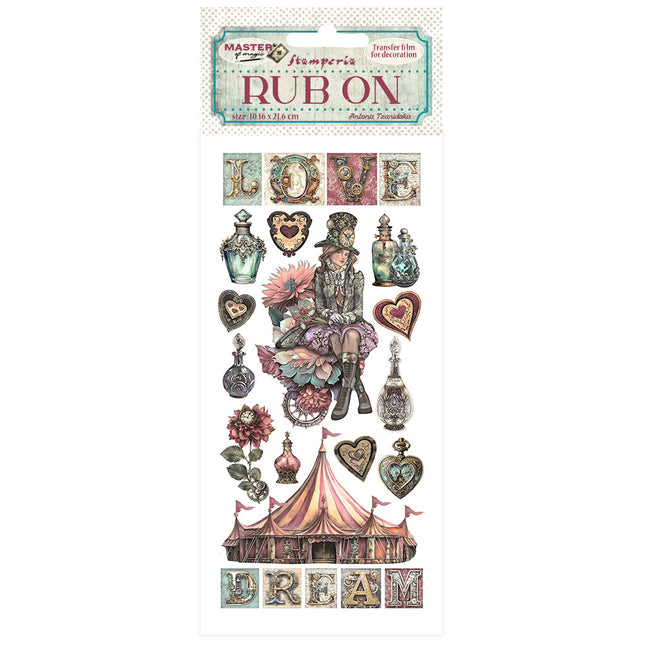 Rub-on cm 10,16x21,6 - Master of Magic circus