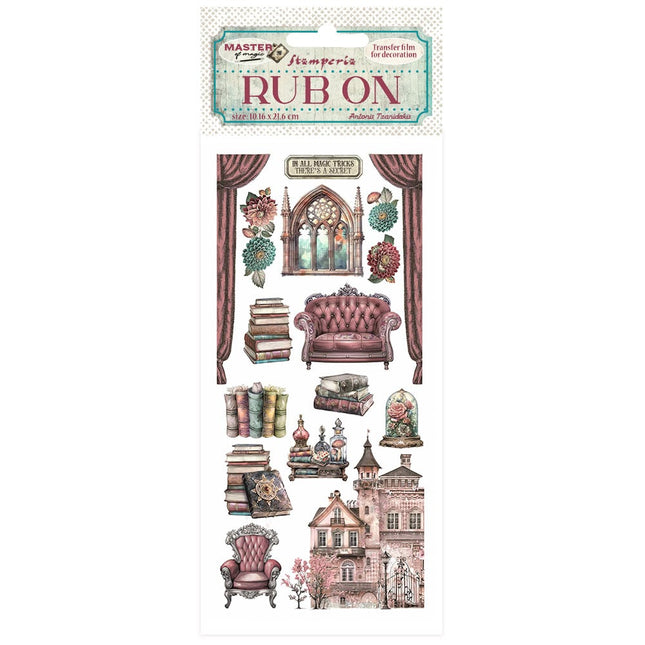 Rub-on cm 10,16x21,6 - Master of Magic house furnishings