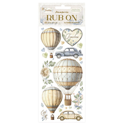 Rub-on cm 10,16x21,6 - Timeless air balloons