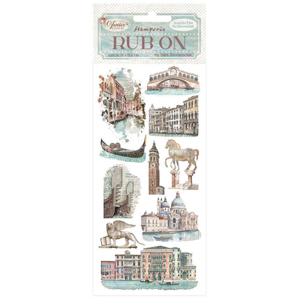 Rub-on cm 10,16x21,6 - Venice City of Art monuments