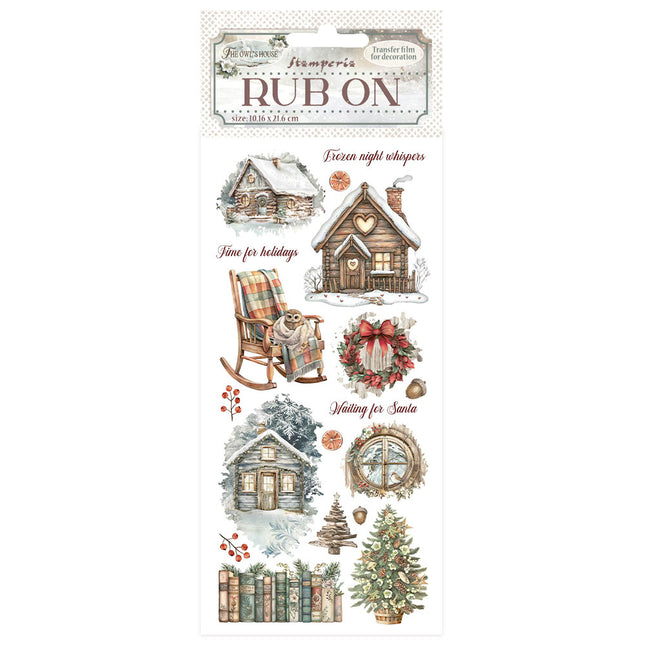 Rub-on cm 10,16x21,6 - The Owl's House cottage
