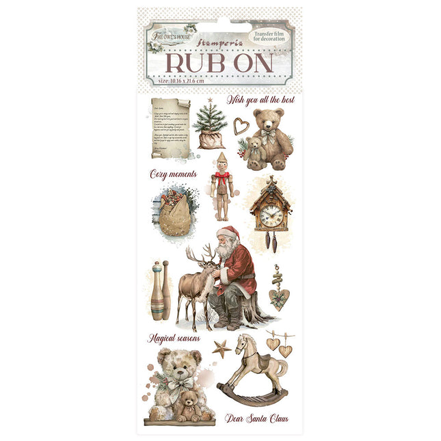 Rub-on cm 10,16x21,6 - The Owl's House teddy bears