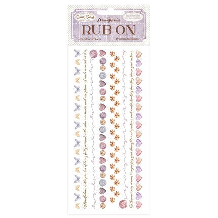 Rub-on cm 10,16x21,6 - Quiet Days cozy borders
