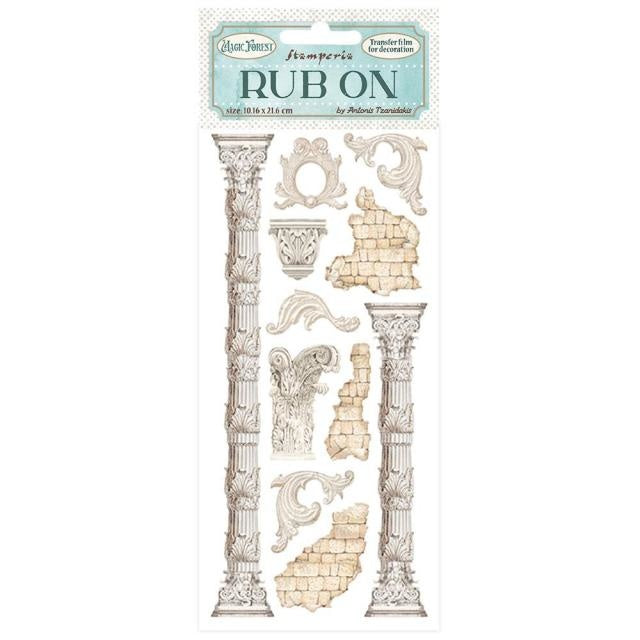 Rub-on cm 10,16x21,6 - Magic Forest columns