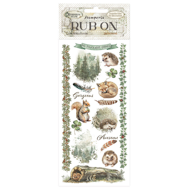 Rub-on cm 10,16x21,6 - Herbarium Silvae forest