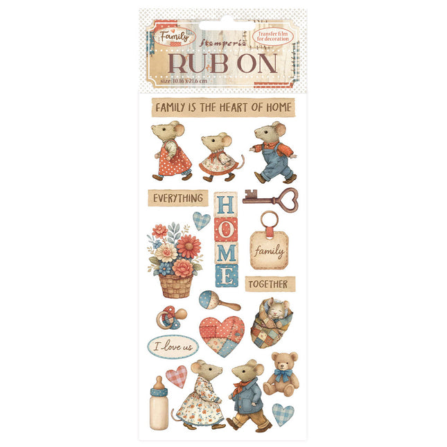 Rub-on cm 10,16x21,6 - Family Home