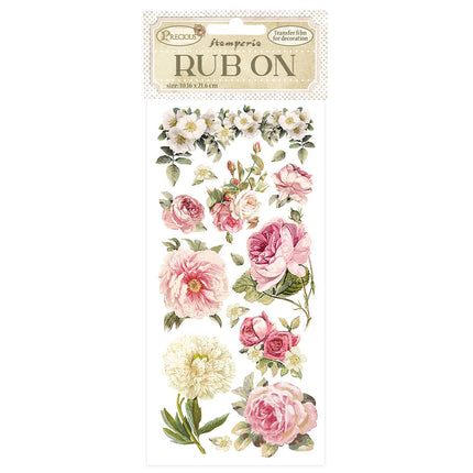 Rub-on cm 10,16x21,6 - Precious peony