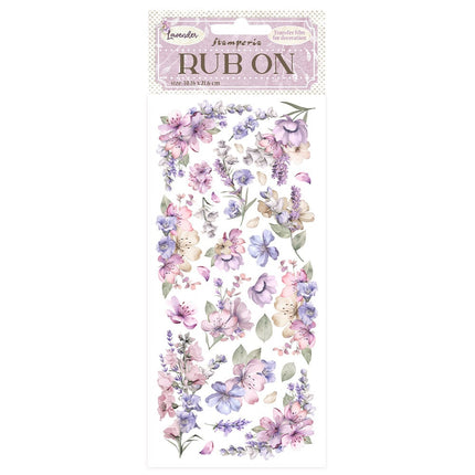 Rub-on cm 10,16x21,6 - Lavender flowers