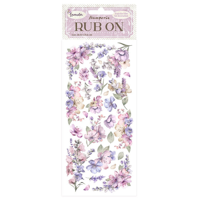 Rub-on cm 10,16x21,6 - Lavender flowers