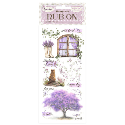 Rub-on cm 10,16x21,6 - Lavender window