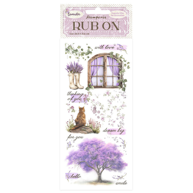 Rub-on cm 10,16x21,6 - Lavender window