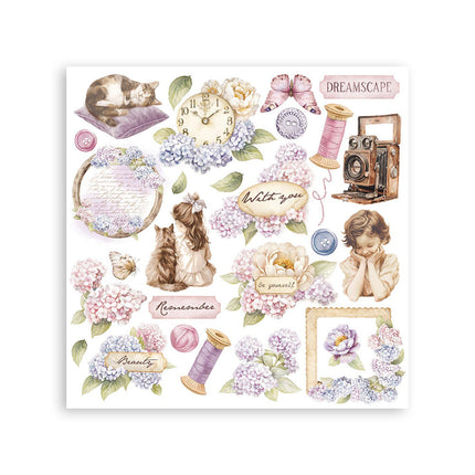 Rub on kit cm 15,5x15,5 - 6 pages  Quiet Days