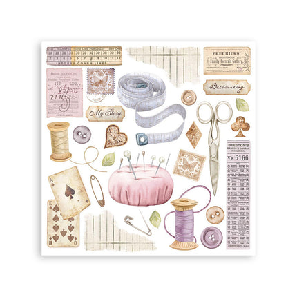 Rub on kit cm 15,5x15,5 - 6 pages  Quiet Days