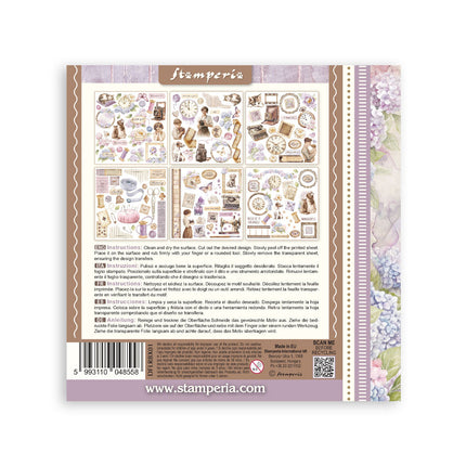 Rub on kit cm 15,5x15,5 - 6 pages  Quiet Days
