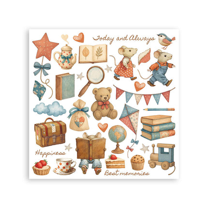 Rub on kit cm 15,5x15,5 - 6 pages Family