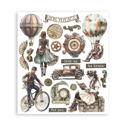 Rub on selection cm 20,5x23 6 pages - Voyages Fantastiques