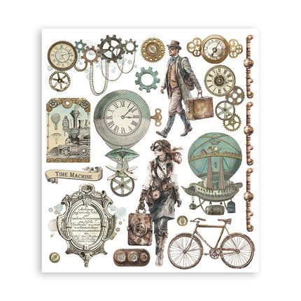 Rub on selection cm 20,5x23 6 pages - Voyages Fantastiques
