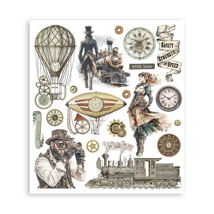 Rub on selection cm 20,5x23 6 pages - Voyages Fantastiques