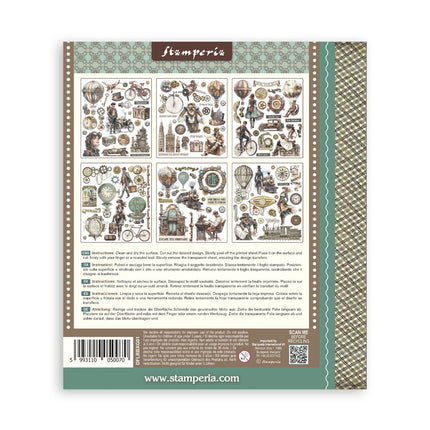 Rub on selection cm 20,5x23 6 pages - Voyages Fantastiques