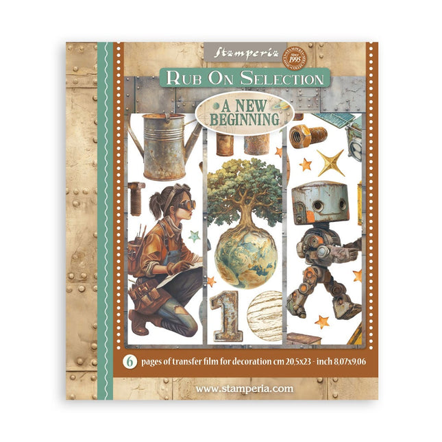 Rub on selection cm 20,5x23 6 pages - A new Beginning