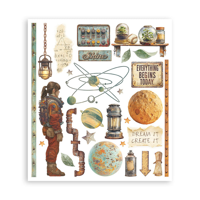 Rub on selection cm 20,5x23 6 pages - A new Beginning