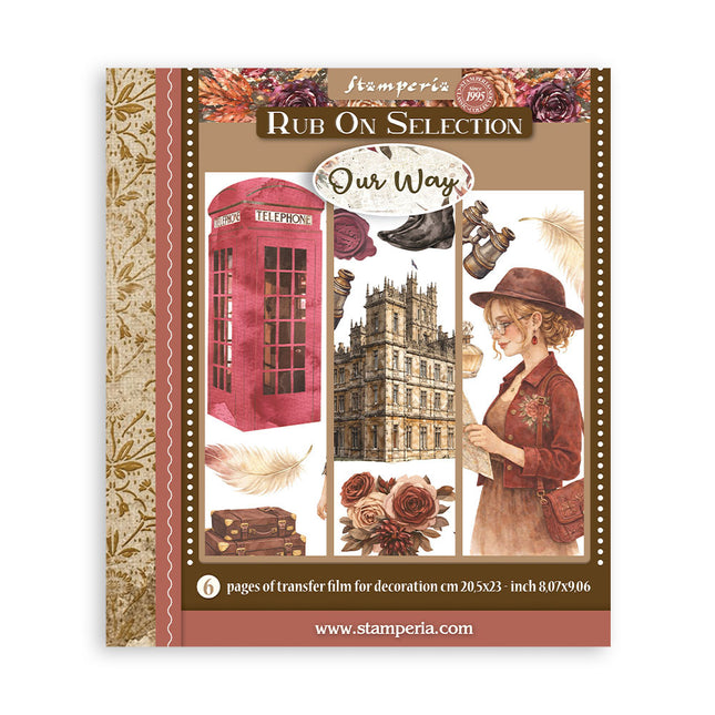 Printed Decorative Rub on selection for Art and Craft cm 20,5x23 - Our Way