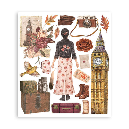 Printed Decorative Rub on selection for Art and Craft cm 20,5x23 - Our Way