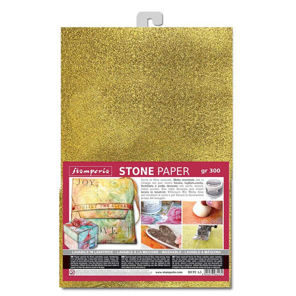 Stone paper A4 Gold