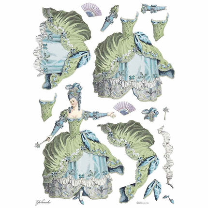A3 Rice paper packed Lady Green