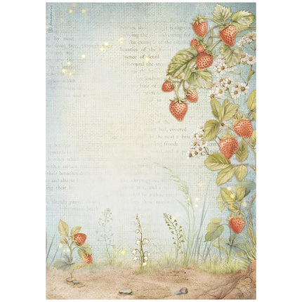A4 Rice paper packed - Hidden Grove strawberries