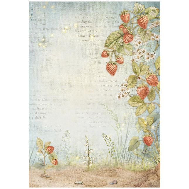 A4 Rice paper packed - Hidden Grove strawberries