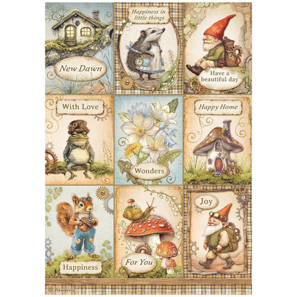 A4 Rice paper packed - Hidden Grove cards