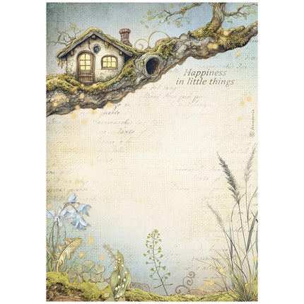 A4 Rice paper packed - Hidden Grove treehouse