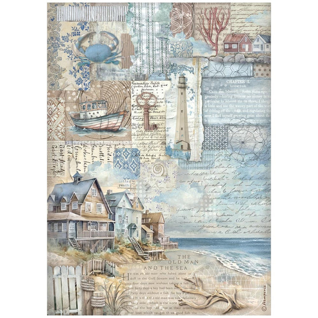 A4 Rice paper packed - Silent Sea landscape