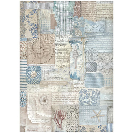 A4 Rice paper packed - Silent Sea texture