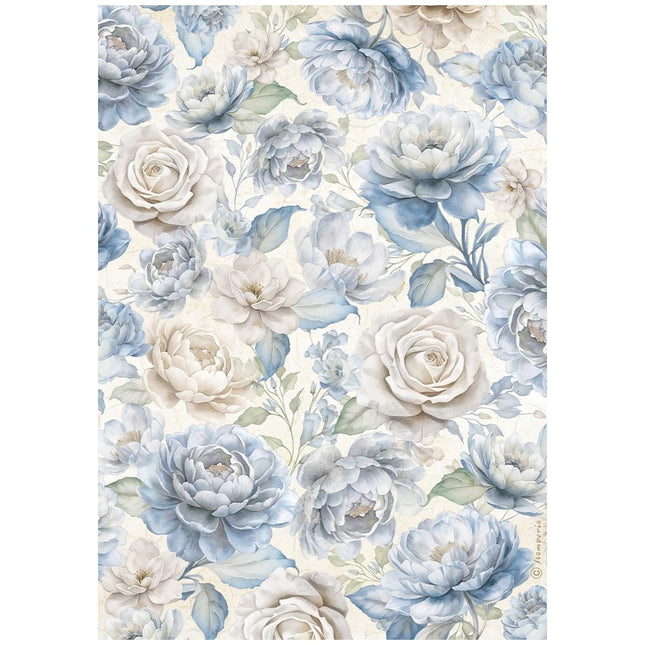 A4 Rice paper packed - Timeless big roses
